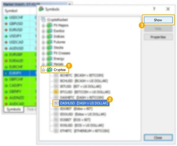 Getting Crypto Pairs to Appear 02